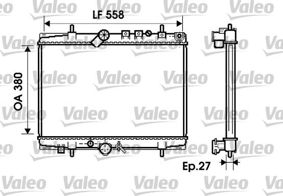 Valeo 734282 - Hladnjak, hladjenje motora www.molydon.hr