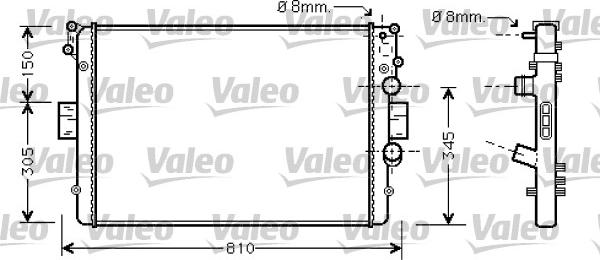 Valeo 734234 - Hladnjak, hladjenje motora www.molydon.hr