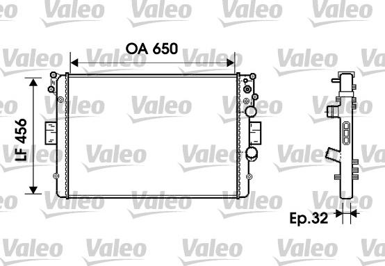 Valeo 734231 - Hladnjak, hladjenje motora www.molydon.hr