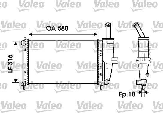 Valeo 734225 - Hladnjak, hladjenje motora www.molydon.hr