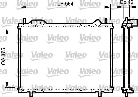 Valeo 734220 - Hladnjak, hladjenje motora www.molydon.hr