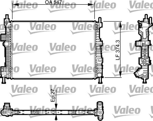 Valeo 735466 - Hladnjak, hladjenje motora www.molydon.hr