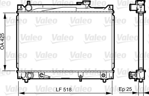 Valeo 735405 - Hladnjak, hladjenje motora www.molydon.hr