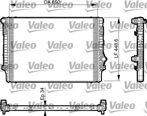 Valeo 735548 - Hladnjak, hladjenje motora www.molydon.hr