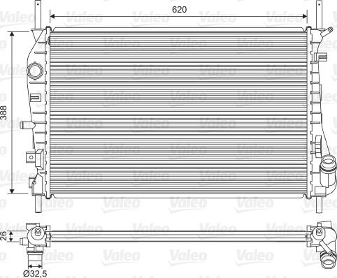 Valeo 735048 - Hladnjak, hladjenje motora www.molydon.hr