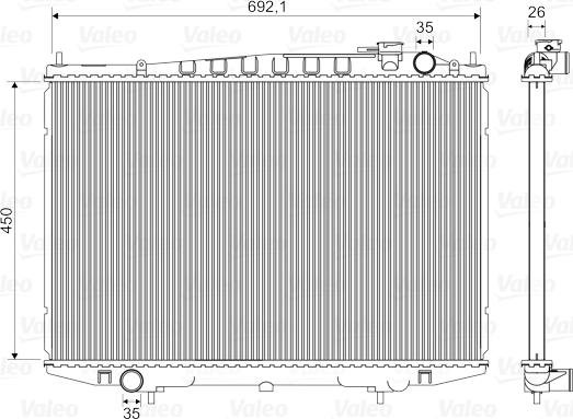 Valeo 735350 - Hladnjak, hladjenje motora www.molydon.hr