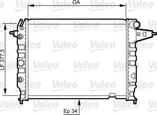 Valeo 730395 - Hladnjak, hladjenje motora www.molydon.hr