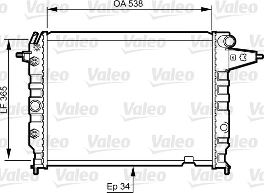 Valeo 730396 - Hladnjak, hladjenje motora www.molydon.hr