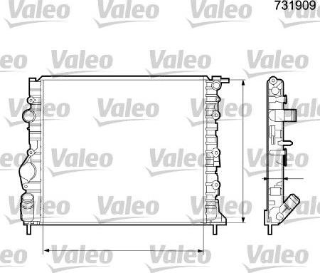 Valeo 731909 - Hladnjak, hladjenje motora www.molydon.hr