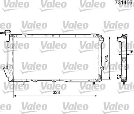 Valeo 731456 - Hladnjak, hladjenje motora www.molydon.hr