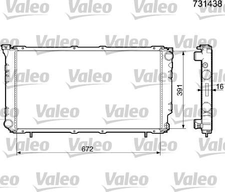 Valeo 731438 - Hladnjak, hladjenje motora www.molydon.hr