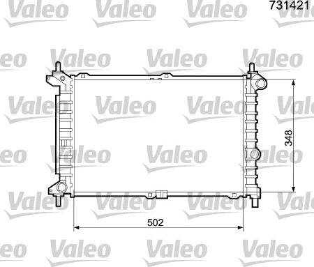 Valeo 731421 - Hladnjak, hladjenje motora www.molydon.hr