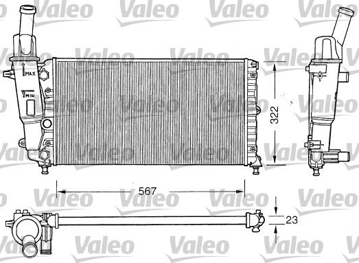 Valeo 731558 - Hladnjak, hladjenje motora www.molydon.hr