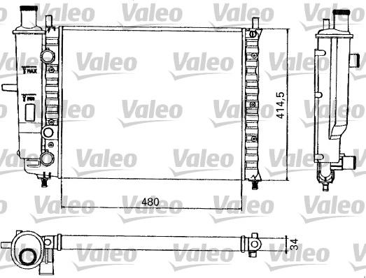 Valeo 731582 - Hladnjak, hladjenje motora www.molydon.hr