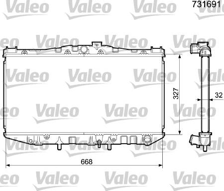 Valeo 731691 - Hladnjak, hladjenje motora www.molydon.hr