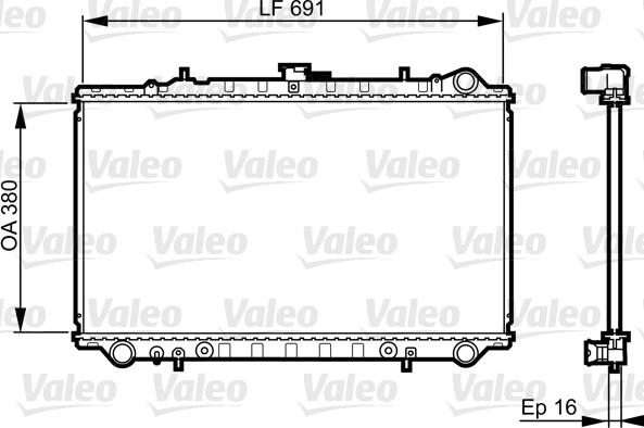 Valeo 731657 - Hladnjak, hladjenje motora www.molydon.hr