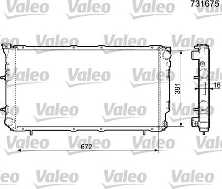 Valeo 731675 - Hladnjak, hladjenje motora www.molydon.hr