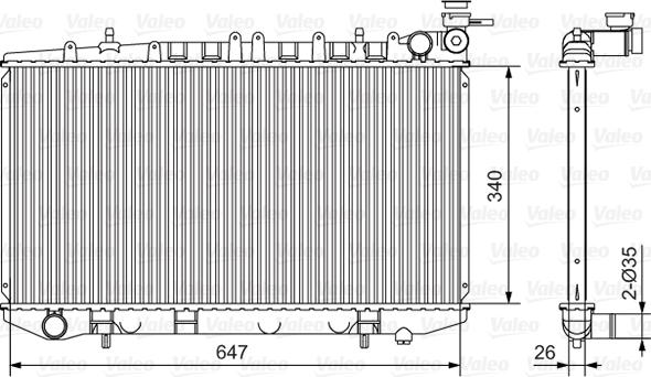 Valeo 731090 - Hladnjak, hladjenje motora www.molydon.hr