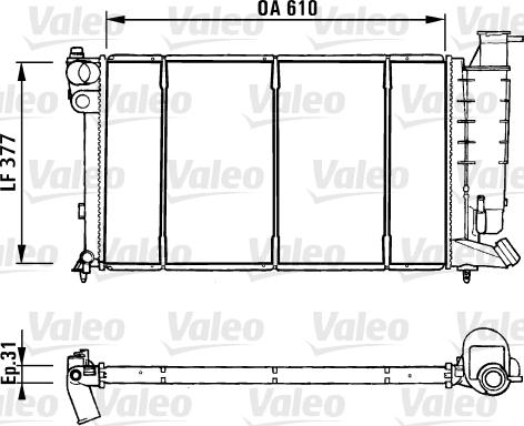 Valeo 731181 - Hladnjak, hladjenje motora www.molydon.hr