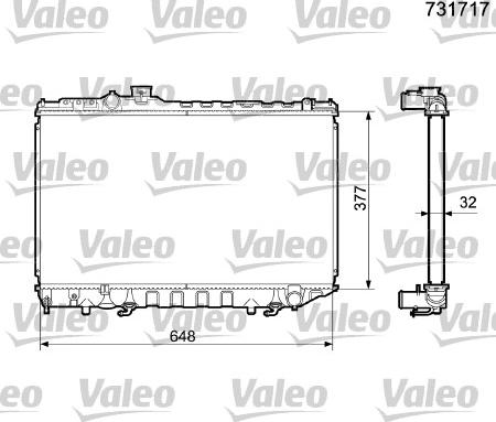 Valeo 731717 - Hladnjak, hladjenje motora www.molydon.hr