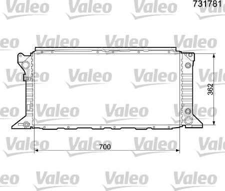 Valeo 731781 - Hladnjak, hladjenje motora www.molydon.hr