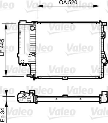 Valeo 731725 - Hladnjak, hladjenje motora www.molydon.hr