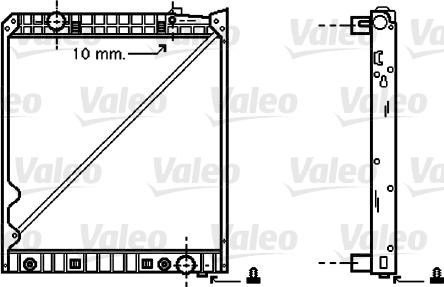 Valeo 733418 - Hladnjak, hladjenje motora www.molydon.hr