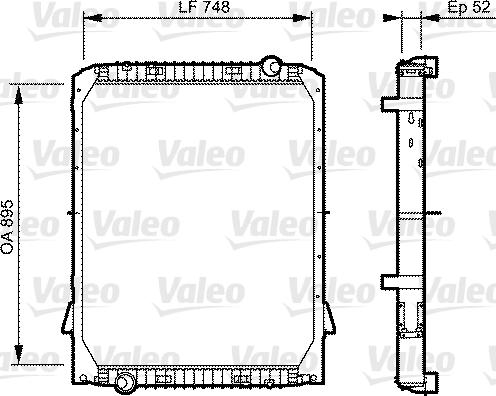 Valeo 733482 - Hladnjak, hladjenje motora www.molydon.hr