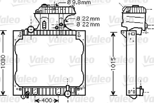 Valeo 733429 - Hladnjak, hladjenje motora www.molydon.hr