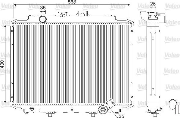 Valeo 733102 - Hladnjak, hladjenje motora www.molydon.hr