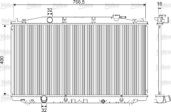 Valeo 733209 - Hladnjak, hladjenje motora www.molydon.hr