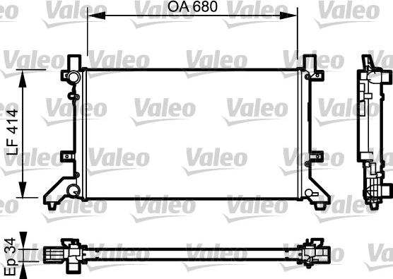 Valeo 732952 - Hladnjak, hladjenje motora www.molydon.hr