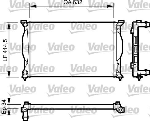 Valeo 732963 - Hladnjak, hladjenje motora www.molydon.hr