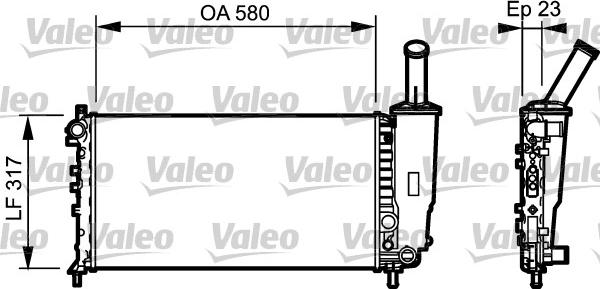 Valeo 732923 - Hladnjak, hladjenje motora www.molydon.hr