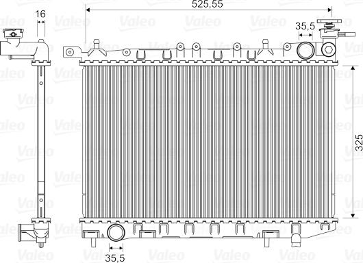 Valeo 732405 - Hladnjak, hladjenje motora www.molydon.hr