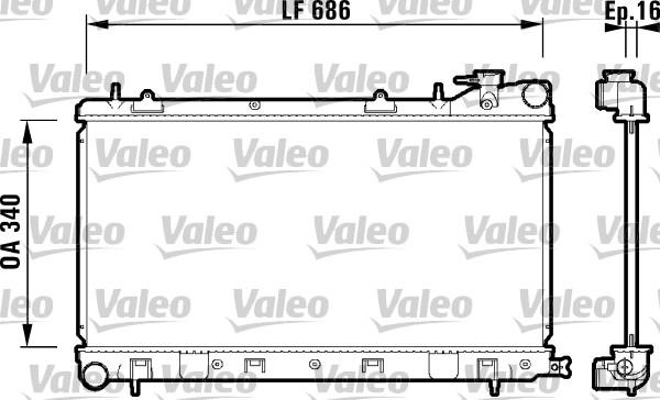 Valeo 732410 - Hladnjak, hladjenje motora www.molydon.hr