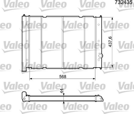 Valeo 732435 - Hladnjak, hladjenje motora www.molydon.hr