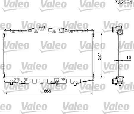 Valeo 732561 - Hladnjak, hladjenje motora www.molydon.hr