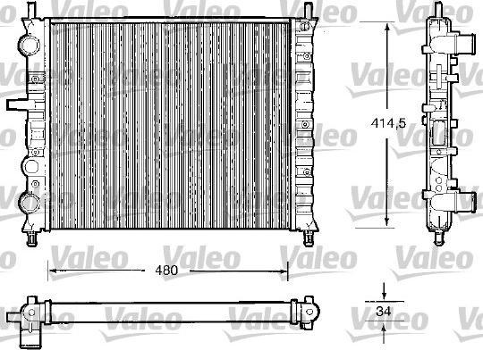 Valeo 732503 - Hladnjak, hladjenje motora www.molydon.hr