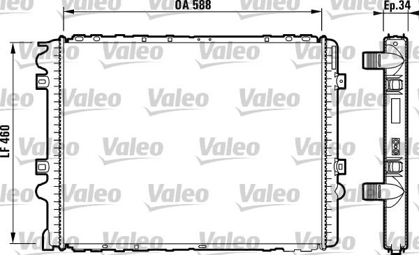 Valeo 732570 - Hladnjak, hladjenje motora www.molydon.hr