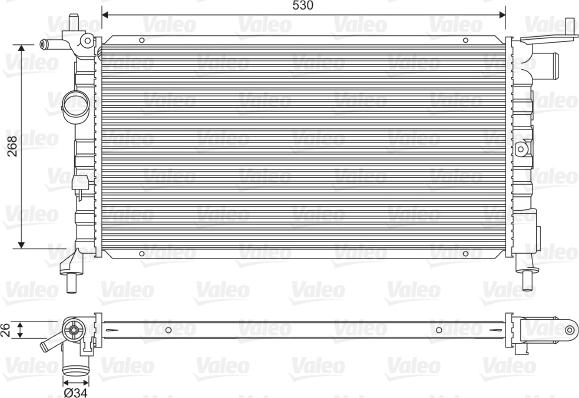 Valeo 732606 - Hladnjak, hladjenje motora www.molydon.hr