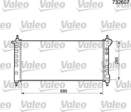 Valeo 732607 - Hladnjak, hladjenje motora www.molydon.hr