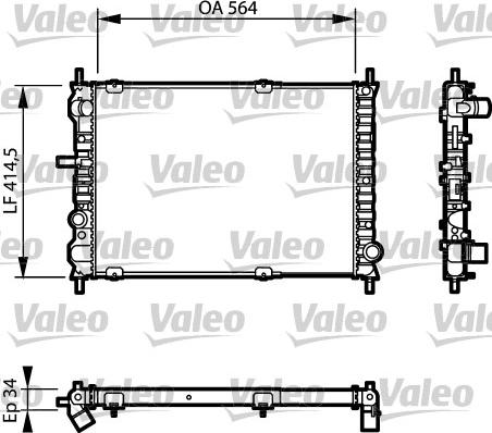 Valeo 732623 - Hladnjak, hladjenje motora www.molydon.hr