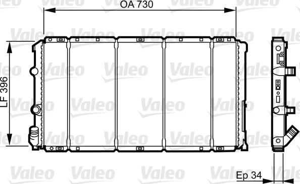 Valeo 732050 - Hladnjak, hladjenje motora www.molydon.hr