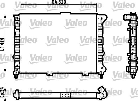 Valeo 732011 - Hladnjak, hladjenje motora www.molydon.hr