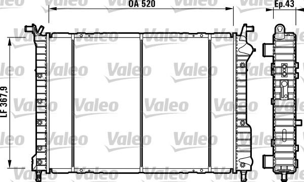 Valeo 732147 - Hladnjak, hladjenje motora www.molydon.hr