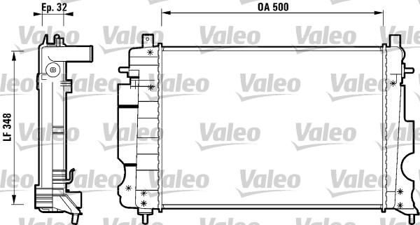 Valeo 732120 - Hladnjak, hladjenje motora www.molydon.hr