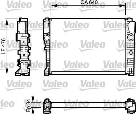 Valeo 732870 - Hladnjak, hladjenje motora www.molydon.hr