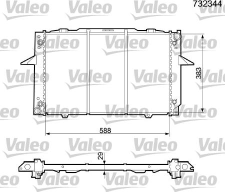 Valeo 732344 - Hladnjak, hladjenje motora www.molydon.hr