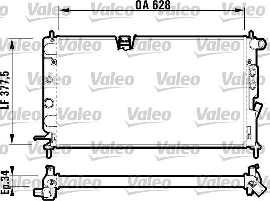 Valeo 732348 - Hladnjak, hladjenje motora www.molydon.hr